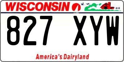 WI license plate 827XYW