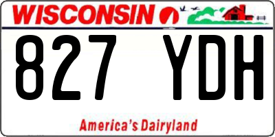 WI license plate 827YDH