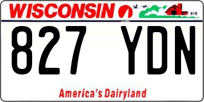 WI license plate 827YDN