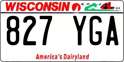 WI license plate 827YGA