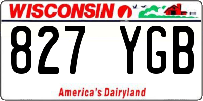 WI license plate 827YGB