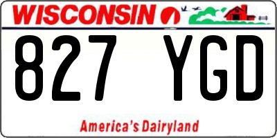 WI license plate 827YGD