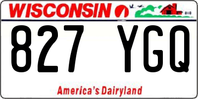 WI license plate 827YGQ