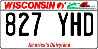 WI license plate 827YHD