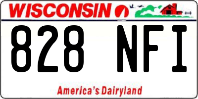 WI license plate 828NFI
