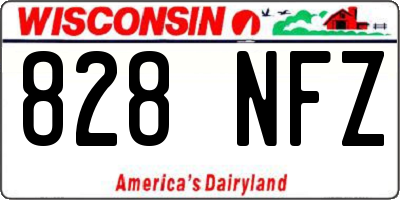 WI license plate 828NFZ