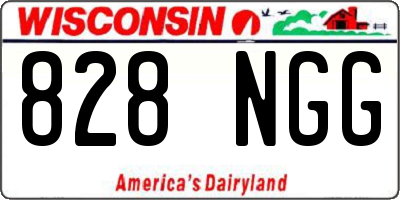 WI license plate 828NGG