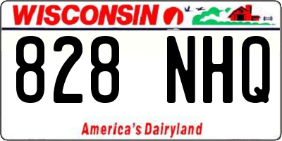 WI license plate 828NHQ