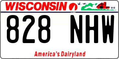 WI license plate 828NHW