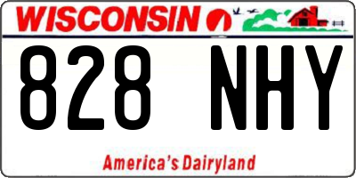WI license plate 828NHY