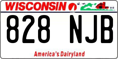 WI license plate 828NJB