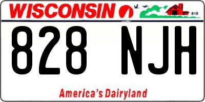 WI license plate 828NJH