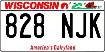 WI license plate 828NJK