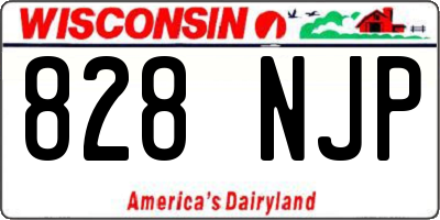 WI license plate 828NJP