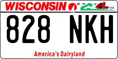 WI license plate 828NKH