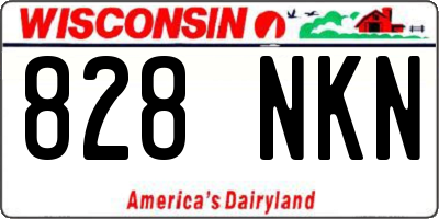 WI license plate 828NKN