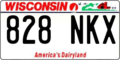 WI license plate 828NKX