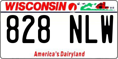 WI license plate 828NLW