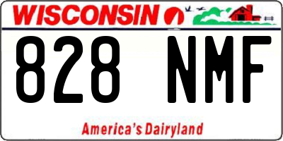 WI license plate 828NMF