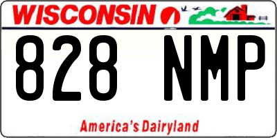 WI license plate 828NMP