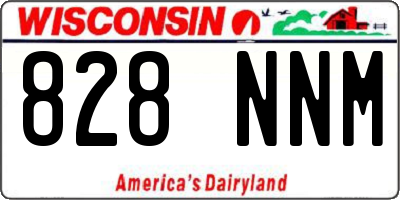 WI license plate 828NNM
