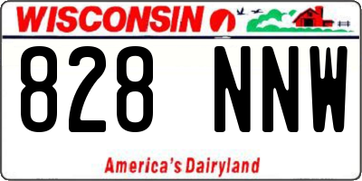 WI license plate 828NNW