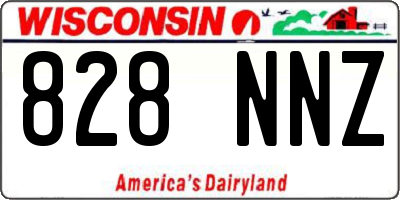 WI license plate 828NNZ
