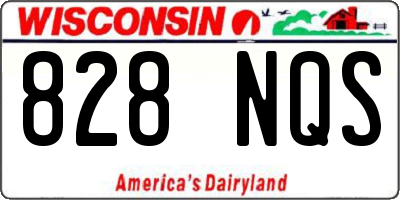 WI license plate 828NQS