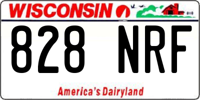 WI license plate 828NRF
