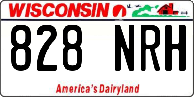 WI license plate 828NRH