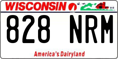 WI license plate 828NRM