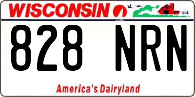 WI license plate 828NRN