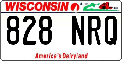 WI license plate 828NRQ