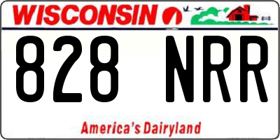 WI license plate 828NRR