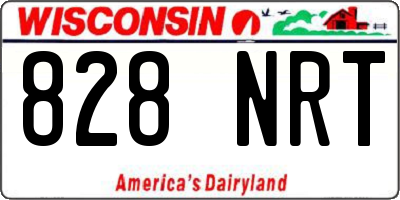 WI license plate 828NRT