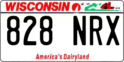 WI license plate 828NRX