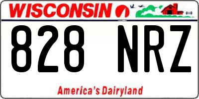 WI license plate 828NRZ
