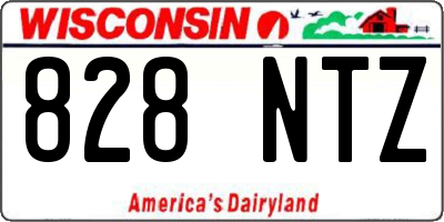 WI license plate 828NTZ