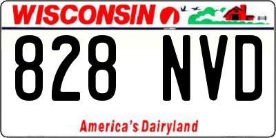 WI license plate 828NVD