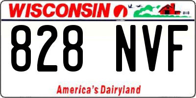 WI license plate 828NVF