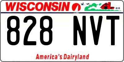 WI license plate 828NVT