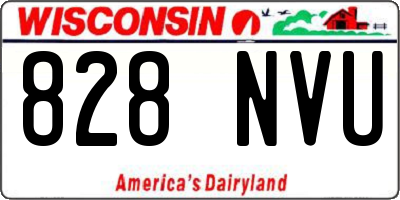 WI license plate 828NVU