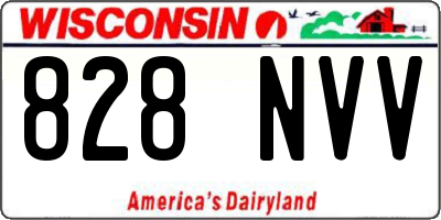 WI license plate 828NVV