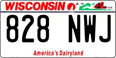 WI license plate 828NWJ