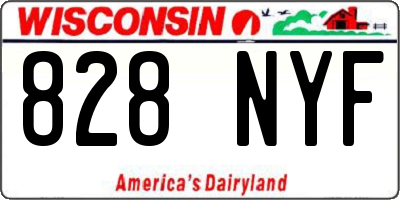 WI license plate 828NYF