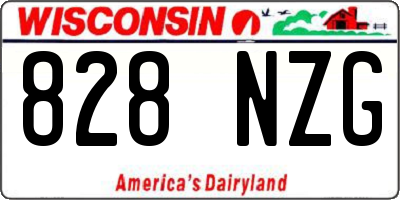 WI license plate 828NZG