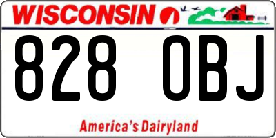 WI license plate 828OBJ