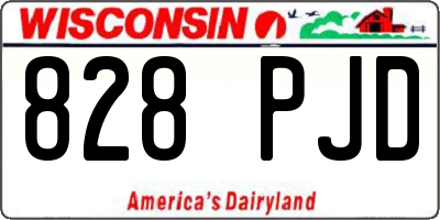 WI license plate 828PJD