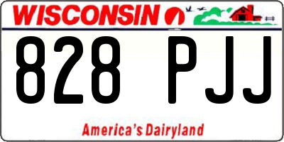 WI license plate 828PJJ