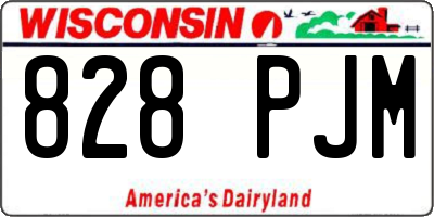WI license plate 828PJM